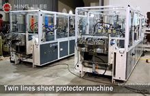Twin Lines Sheet Protector Machine