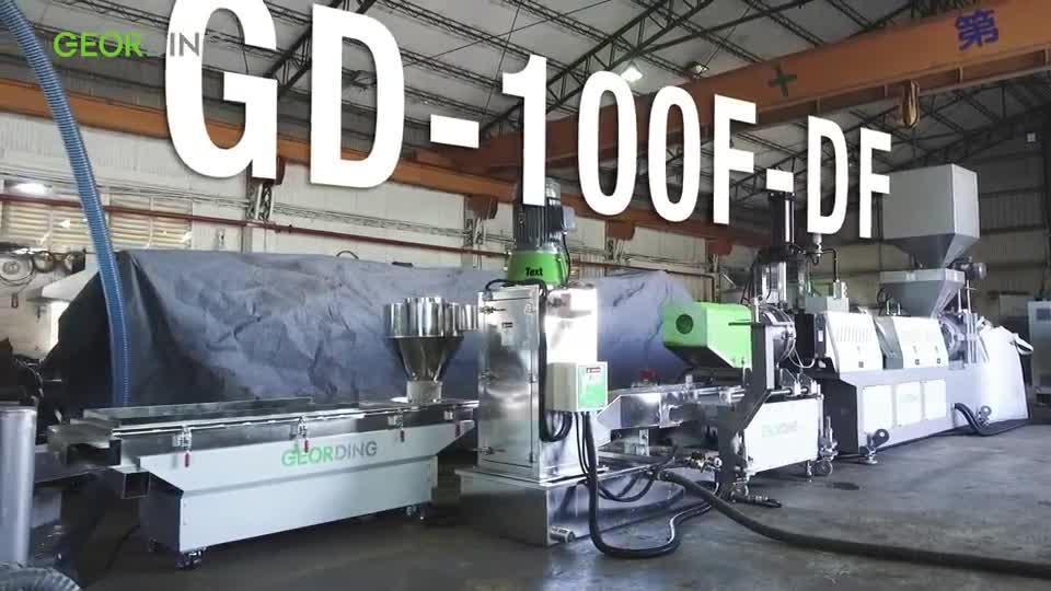 Máquina de granulación y reciclaje de troquelado de una sola etapa de alimentación forzada-GD-100F-DF