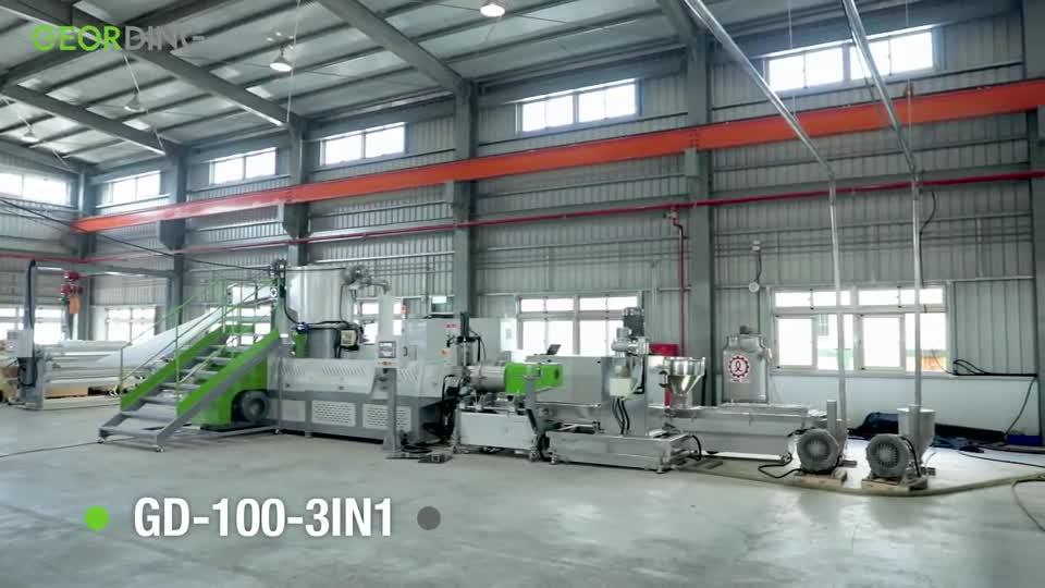 Máquina de granulación y reciclaje de troqueles de una sola etapa 3IN1-GD-100-3IN1