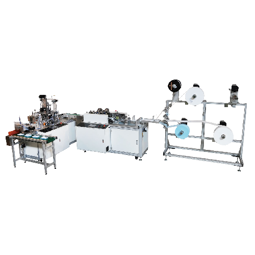 Máquina de mascarilla médica de 3 capas con sistema de registro de impresión en línea