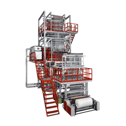 Máquina de película soplada coextrusión de tres capas ABC