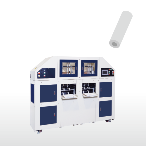 Rebobinador de película elástica de alta velocidad completamente automática de 4 husillos 2 líneas (tipo de cocina) / SWCR-350-L2