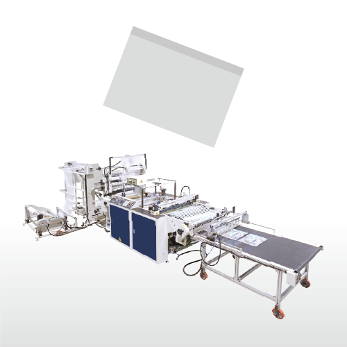 Máquina para fabricar bolsas selladas completamente automática para películas de LDPE, PP, OPP, BOPP y CPP