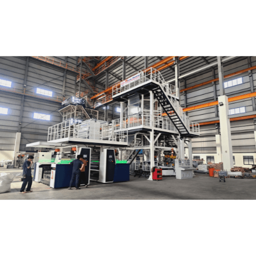 Máquina de Film Soplado por Coextrusión de Tres Capas