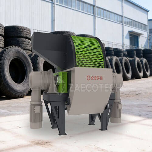 High-performance Tire Shredder for TDF Production and Scrap Tire Recycling Plant
