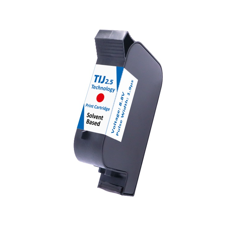 Red Half-Inch Solvent TIJ Cartridge