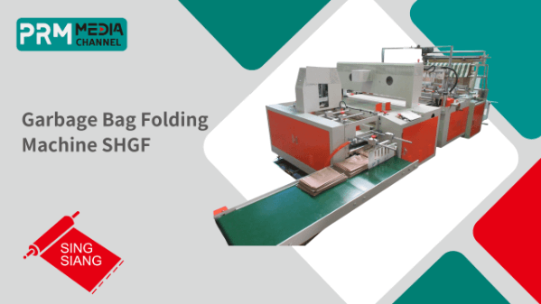 Garbage Bag Folding Machine 垃圾袋折袋機 Maquina dobladora de bolsas de basura ゴミ袋折り機 SHGF-50S