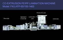 Máquina de laminación Co-Extrusion PE / PP