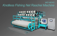 Sin nudos red de pesca Raschel Machine