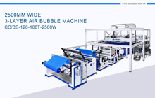 Máquina de burbujas de aire de 3 capas de 2500 mm de ancho