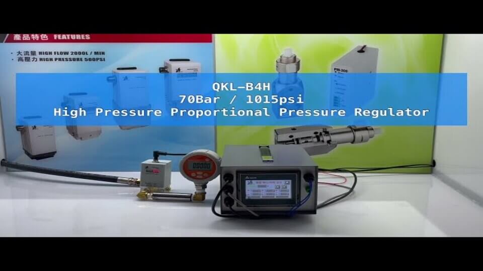 Regulador electrónico de presión de aire KaoLu 70 bar / 1015 psi